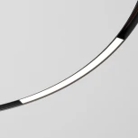 Трековый светильник магнитный для радиусного шинопровода Elektrostandard Slim Magnetic 85182/01 16W 4200K Planar чёрный Ø 1200мм (LED, 48V)