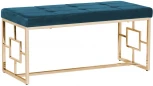Банкетка Garda Decor 47ED-BEN005GOLD-EM (Золото/Изумрудный)