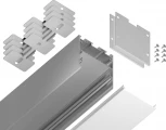 Алюминиевый профиль накладной/подвесной "Profile System" для светодиодной ленты до 33,4мм Ambrella Illumination GP3050AL