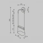 Настенный светильник Maytoni Cabaret MOD170WL-L8BS3K1 (LED, 220V)