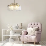 Подвесная люстра (12033/6P Brass) Indigo Prosecco V000378 V000377