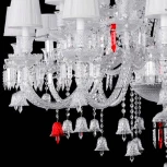 Подвесная большая люстра Crystal Lux Princess SP30 (220V, подвески, на цепи)