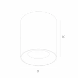 Накладной точечный светильник Arte Lamp Facile A5118PL-1BK (LED, 220V)