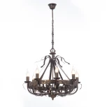 Подвесная люстра Vitaluce V1350/8 (220V, ковка, на цепи, свеча, круглые)