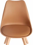 Стул TULIP (mod. 73-1) / 2 шт. в упаковке Tetchair (Дерево,Пластик,Экокожа/Бежевый) арт.24368