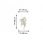 Бра Favourite Gesso 1308-1W