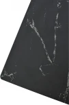 Стол FONDI 180 MARBLES NERO KL-116 Черный мрамор матовый, итальянская керамика/ черный каркас М-City