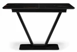 Стол на тумбе Woodville Бугун обсидиан / черный 500004