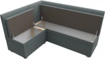 Диван кухонный угловой Уют левый угол (Серый/Рогожка) Лига Диванов арт.123898L