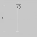Наземный уличный светильник Maytoni Spira O497FL-L12B3K (LED, 220V, круглые, IP65)