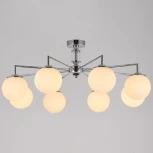 Потолочная люстра на штанге ILLUMICO IL0064-8C-79 CR (220V, шар)