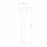 Наземный светильник 1417 IP54 Elektrostandard Techno a049712