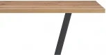 Стол на тумбе Woodville Мичиган Лофт 110х70 25 мм дуб вотан / черный матовый 515300