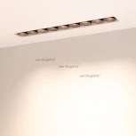 Светильник линейный встраиваемый LED MS-ORIENT-BUILT-TRIMLESS-TC-S38x277-20W Warm3000 (WH-BK, 30 deg, 230V) (Arlight, IP20 Металл) 031926