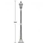 Наземный фонарь Oasis Light 95208S Gb (220V, IP44)