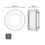 Встраиваемый точечный светильник Gauss Backlight BL143 (220V, круглые)