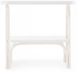 Прикроватная тумба Woodville Клео 2 белая / белая 446220