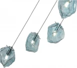 Подвесной светильник ST Luce Portici SL1175.113.05 Хром/Светло-голубой E14 5*40W