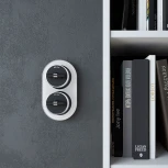 Выключатель на 4 положения двухклавишный Vintage (черный матовый/хром) Werkel W5822051 (a058778)