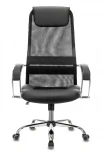 Кресло руководителя Бюрократ CH-608SL черный TW-01 TW-11 эко.кожа/сетка с подголов. крестовина металл хром