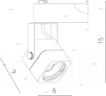 Трековый светильник Arte Lamp Lente A1314PL-1BK