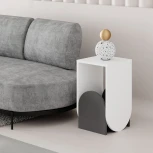 Стол приставной NUN SIDE TABLE (Темно-серый) LEVE