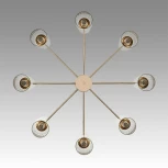 Потолочная люстра на штанге Lumion Kassia 6586/16 золото/прозрачный, металл/стекло E14 16*40W 220V