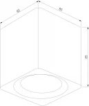 Светильник накладной светодиодный Elektrostandard Matrix 25051/LED 9W 4000К белый (220V)
