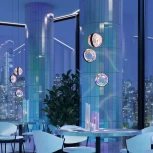 Подвесной светильник Maytoni Misterio MOD379PL-L17B3K (LED, 220V, на проводе, шарики)