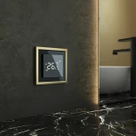 Рамка на 1 пост Baguette (черный/латунь) Werkel W0012852 (a060239)