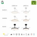 Потолочная светодиодная люстра с вентилятором и пультом Mantra Slim Fan 9009