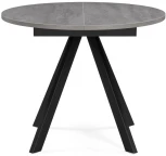 Деревянный стол Notta Трейси 90(120)х90х75 бетон / черный 533167