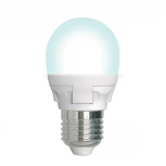 Лампочка светодиодная шар белая E27 7W 4000K Uniel LED-G45 7W/4000K/E27/FR/DIM PLP01WH