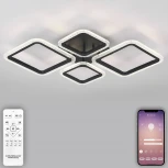 Потолочная светодиодная люстра с пультом и управлением смартфоном 80W Opti LED LAMPS 81232 Natali Kovaltseva