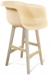 Стул барный SHT-ST31/S65 бежевый/прозрачный лак от фабрики Sheffilton