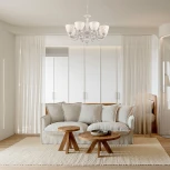 Подвесная люстра Arte Milano AM343659 343659/8 WT+SL (220V, на цепи)