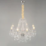 Подвесная люстра Aployt Koletta APL.755.03.08 (220V, хрусталь, на цепи, свеча)