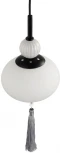 Подвесной светильник Lumion Gloriya 8273/1A черный/серый/белый, металл/керамика/стекло Е14 1*40W 220V (на проводе, шар)