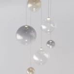 Подвесной светильник каскадный Eurosvet Wonder 50230 LED хром (на проводе)