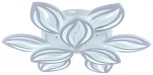 Потолочная люстра ярусная Escada 10221/9LED White (ночной режим, 220V, пульт управления, цветы)