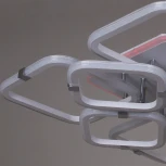 Потолочная люстра светодиодная на штанге с пультом Reluce 06321-3.3-4+4A WH+CR (RGB) (220V)