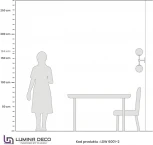 Бра Lumina Deco Zodiak LDW 6001-2 BK+WT (220V, шарики)