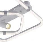 Потолочная люстра со спотом Escada Factor 10280/2LED 62+3Вт, металл/акрил, хром (регулировка яркости, 220V, пульт управления)