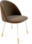 Стул SHT-ST35/S129 кофейный ликер/белый муар/золото Sheffilton 2225487706