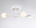 Потолочная люстра на штанге Ambrella Comfort FL66221 (регулировка яркости, LED, 220V, пульт управления, шарики)