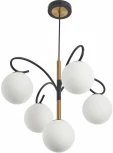 Подвесная люстра Arte Milano Neapol-73808 273808/4+1 BK/GD (220V, на проводе, шар)