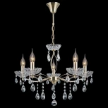 Подвесная люстра ILLUMICO IL0265-5PSQ-39 AB (220V, на цепи, подсвечник, свеча)