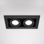 Встраиваемый светильник Metal Modern GU10 2x50Вт Maytoni Technical DL008-2-02-B (220V)