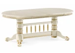 Деревянный стол Woodville Кантри крем / патина золото 450824