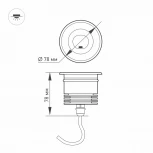 Встраиваемый светильник уличный Arlight LTD-GROUND 024950 (LED, 220V, IP67)